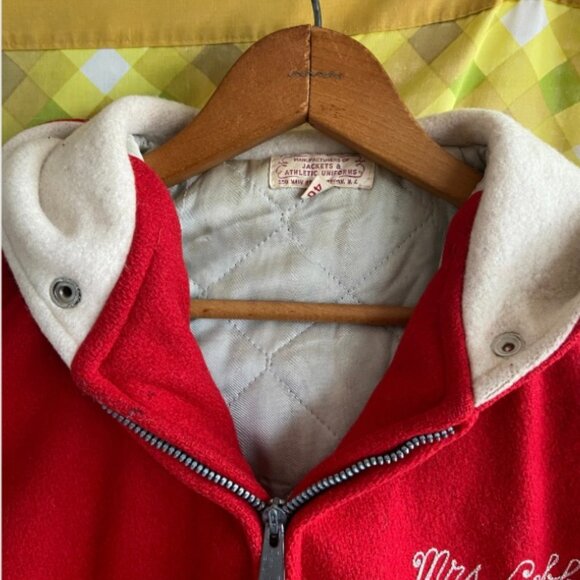 Vintage School Jacket, Cheerleading Advisor, Faculty Jacket, Letterman Jacket 40 - Picture 4 of 8